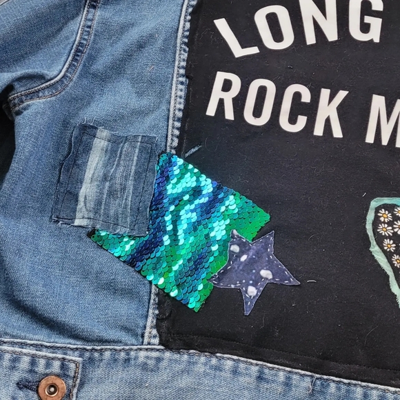 The BADD Bohemian upcycled denim jacket - Picture 3 of 3